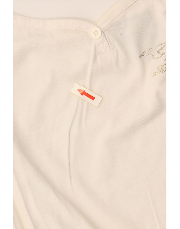 Damski top NIKE Crop Graphic Cami Top UK 10/12 Medium Off White