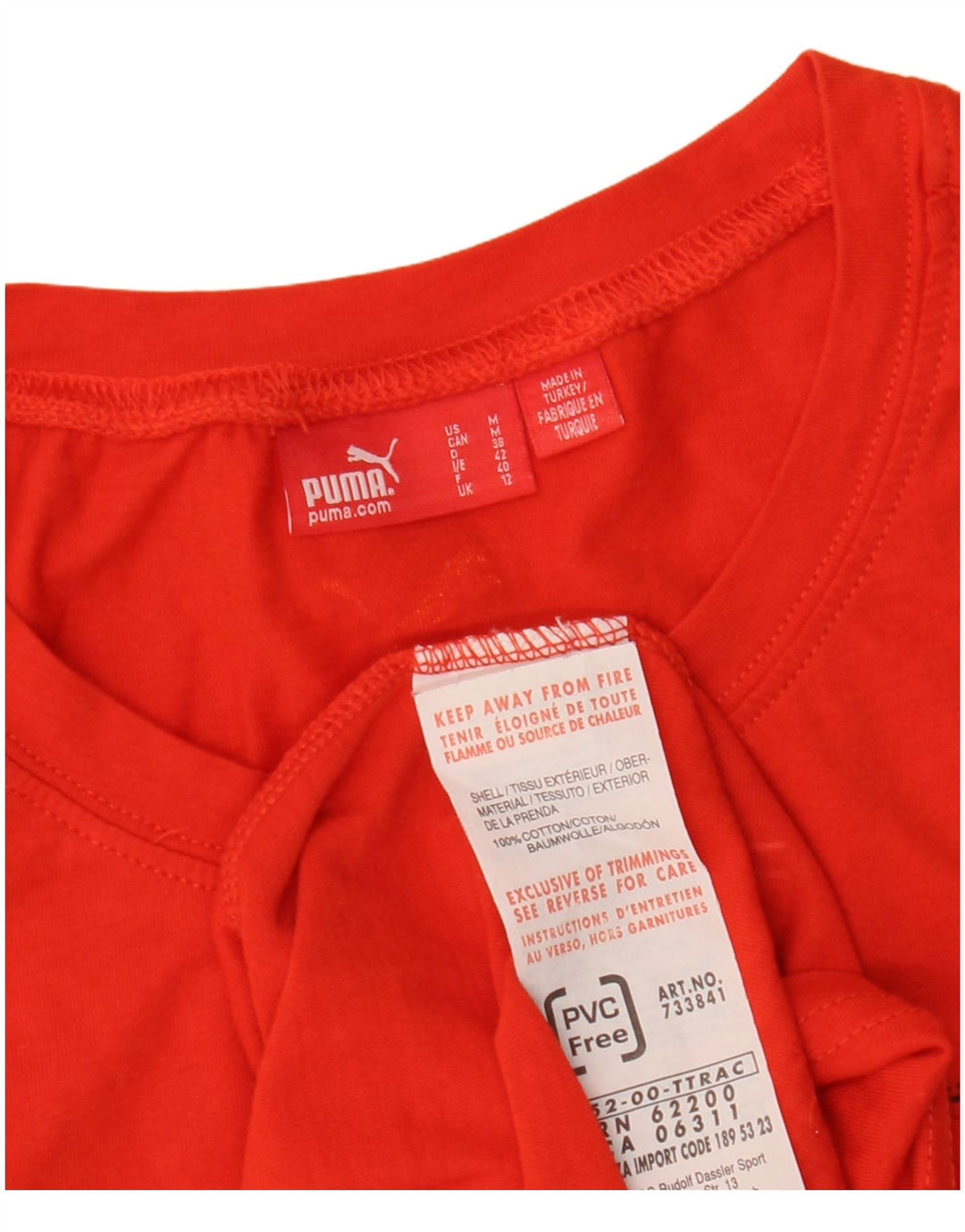 Damska koszulka PUMA Espana z grafiką Top UK 12, średnia czerwona bawełna