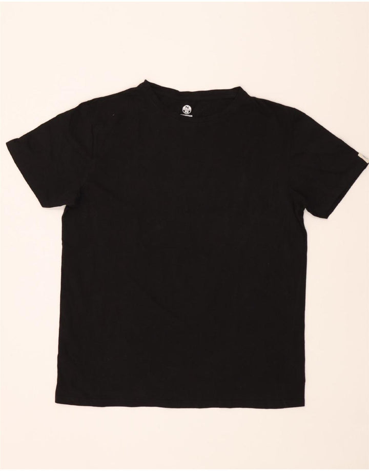 NORTH SAILS Womens T-Shirt Top 2XL Black Cotton Vintage North Sails and Second-Hand North Sails from Messina Hembry 
