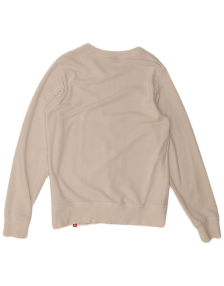 Męska bluza z grafiką New Balance, średnia, biała bawełna