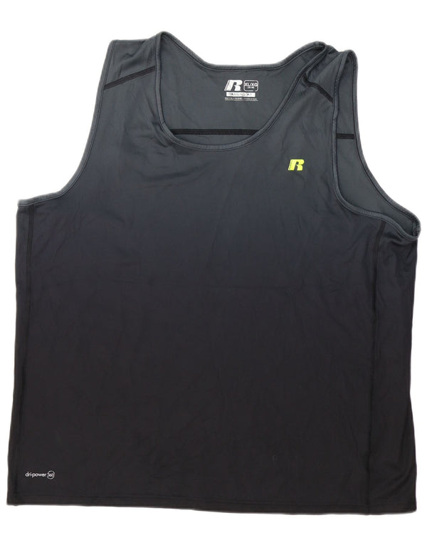 Męska kamizelka RUSSELL ATHLETIC UK 46/48 XL, czarny poliester
