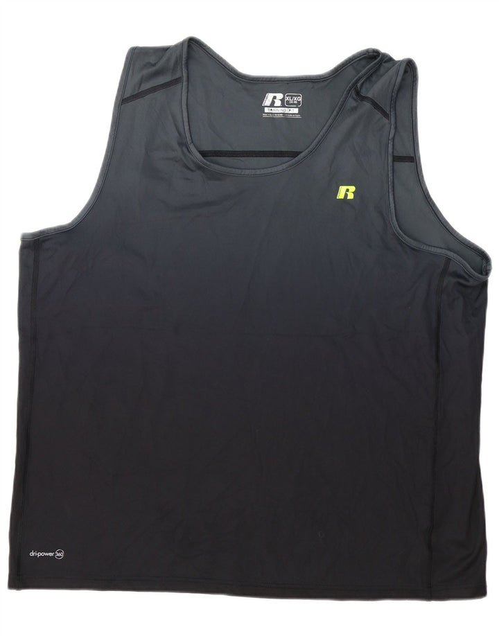 Męska kamizelka RUSSELL ATHLETIC UK 46/48 XL, czarny poliester