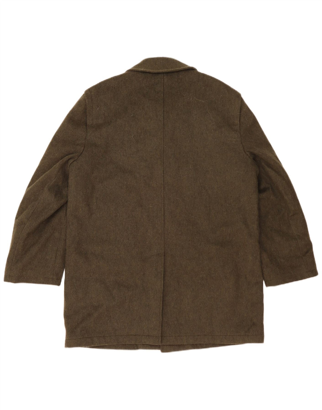 Płaszcz męski w stylu vintage UK 42 XL, wełna khaki