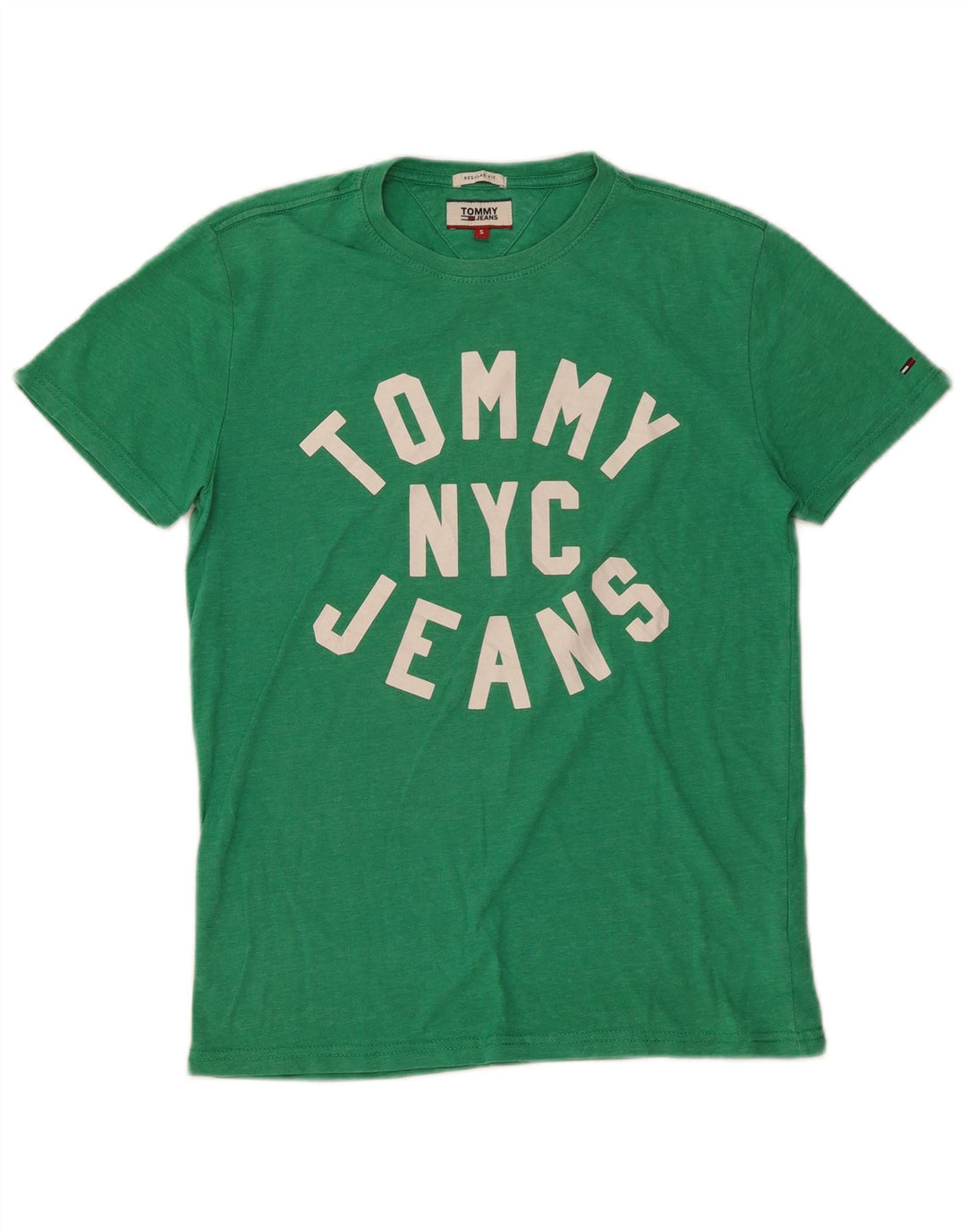 Męski T-shirt z grafiką o regularnym kroju TOMMY HILFIGER, mały, zielony