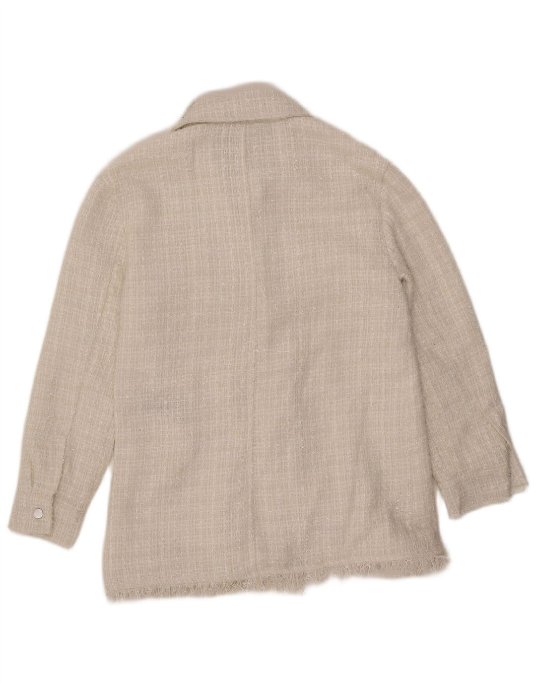 7 FOR ALL MANKIND Damska kurtka bomber UK 12 Średni biały poliester