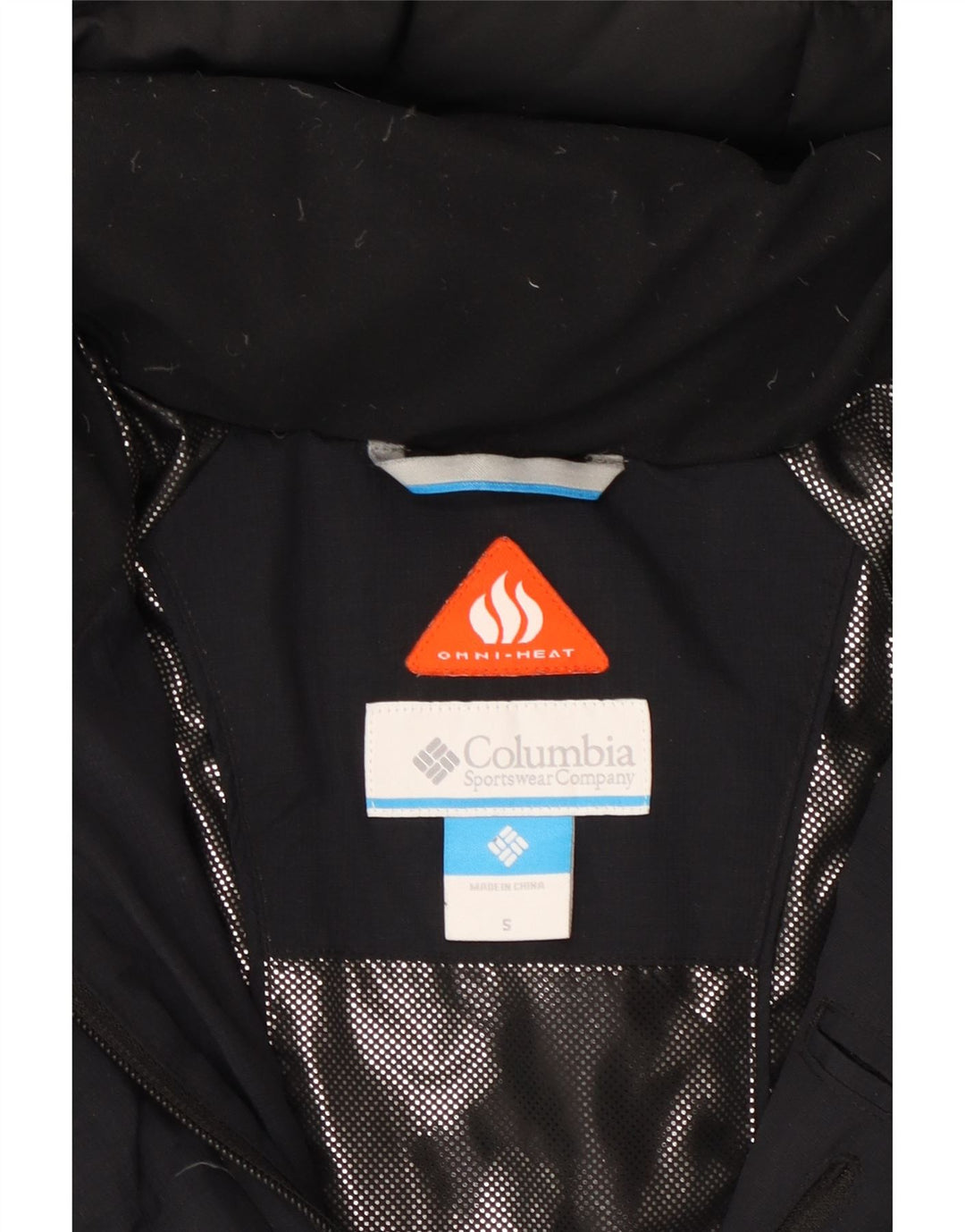 Damska ocieplana kurtka z kapturem Omni-Heat COLUMBIA UK 10, mała, granatowa, nylonowa