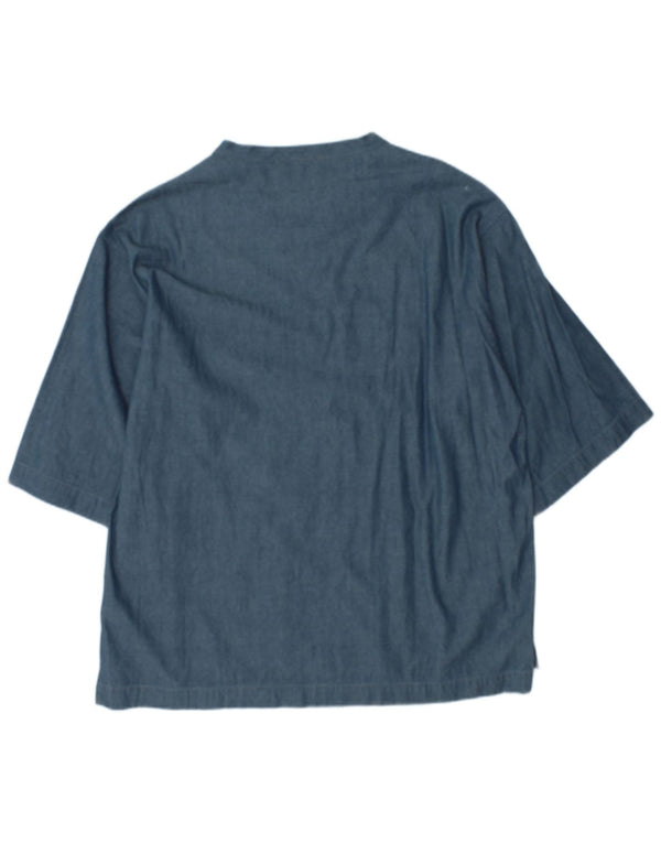 Dolce & Gabbana Damska bluzka z rękawem 3/4, UK 18 XL, niebieskie paski
