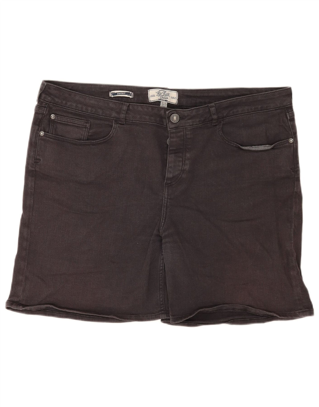Damskie spodenki jeansowe Fat Face UK 16, duże, W38, czarne, bawełniane