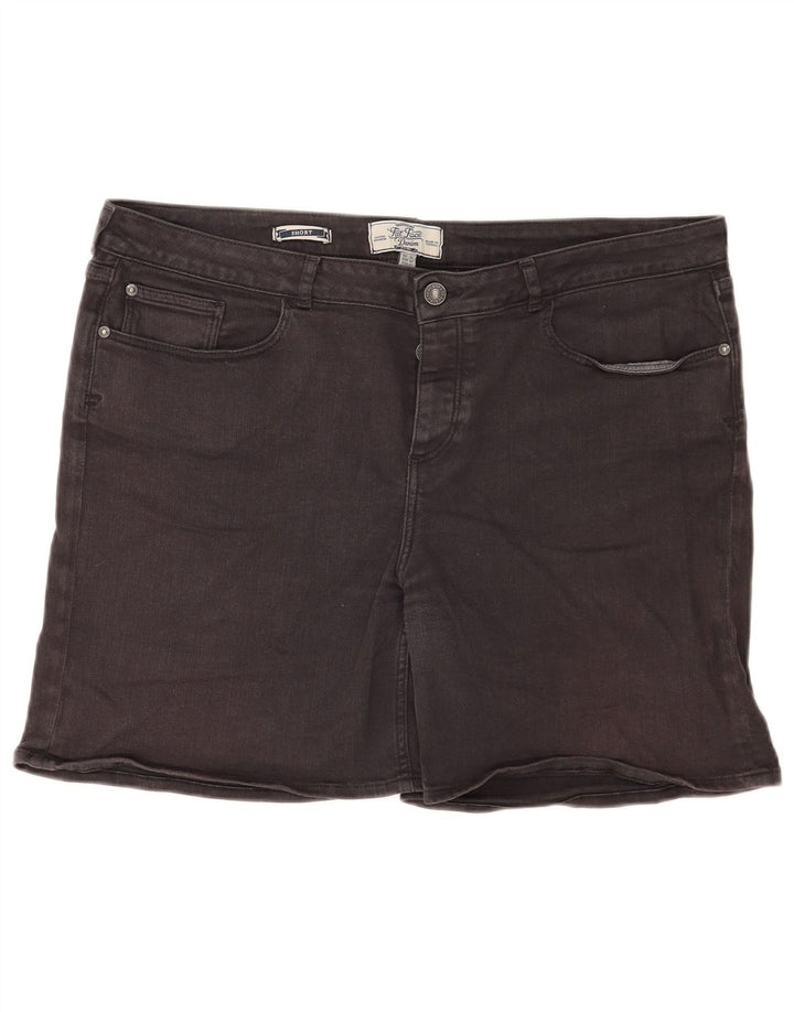 Damskie spodenki jeansowe Fat Face UK 16, duże, W38, czarne, bawełniane