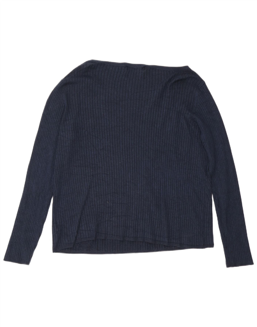 Marks & Spencer Damski top z długim rękawem UK 24 4XL Granatowa wiskoza