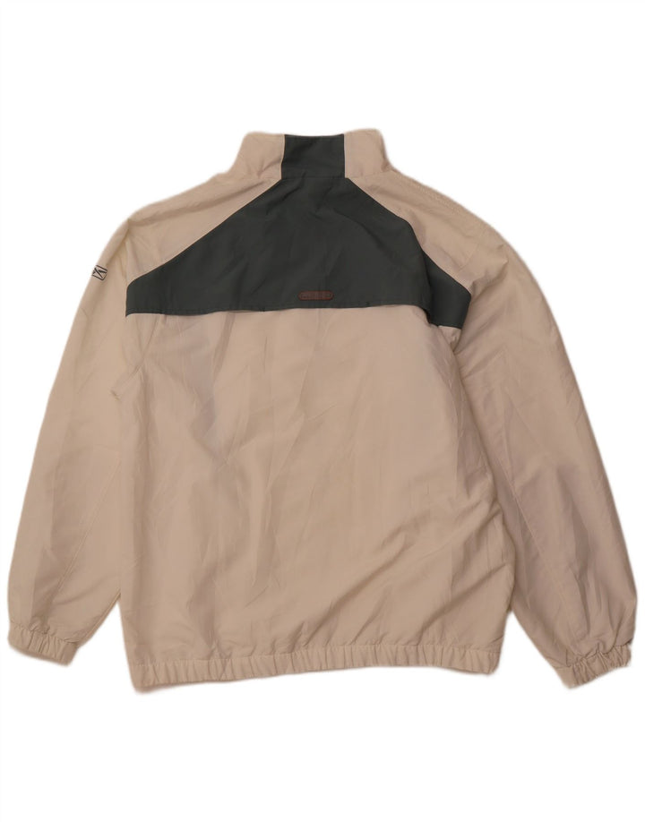 Męska kurtka dresowa REEBOK, duża, złamana biel, poliester w blokach kolorów