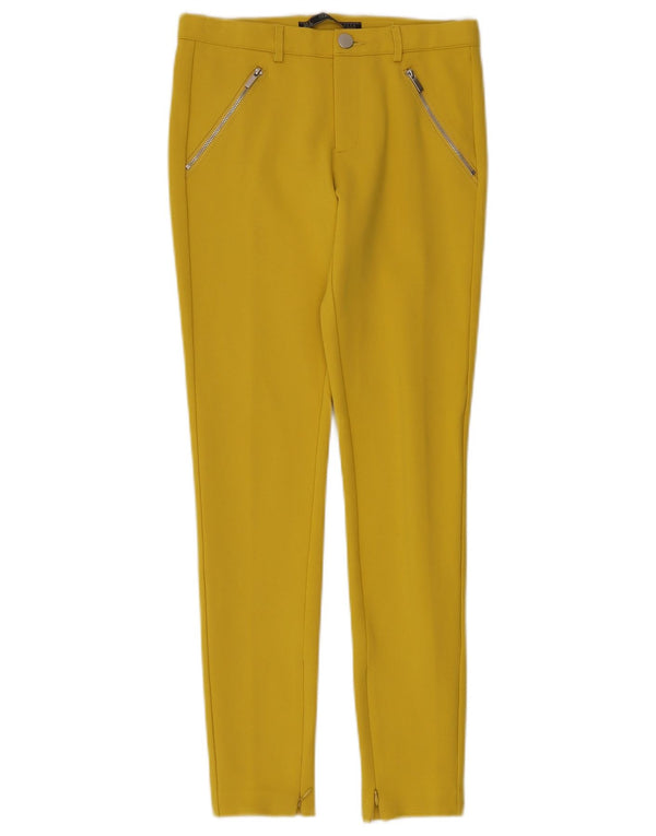 Spodnie damskie Zara Skinny Chino Small W26 L30 Żółta wiskoza