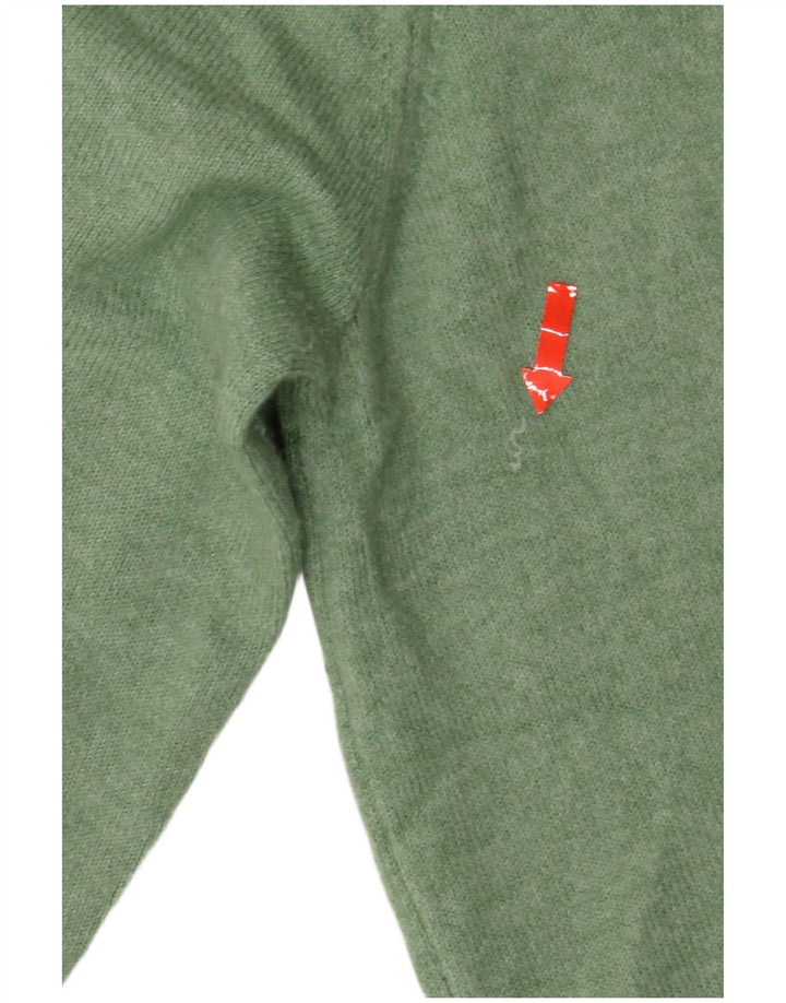 Marks & Spencer Damski sweter z okrągłym dekoltem, UK 14, średni zielony
