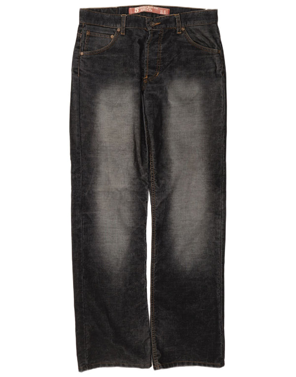 Męskie spodnie typu casual z niską talią, Bootcut, Zara, EU 42, duże, W32, L34, czarne