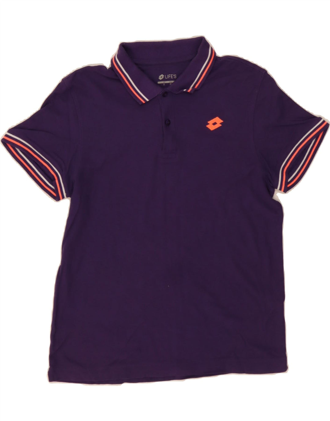 LOTTO Mens Polo Shirt Small Purple Cotton Vintage Lotto and Second-Hand Lotto from Messina Hembry 