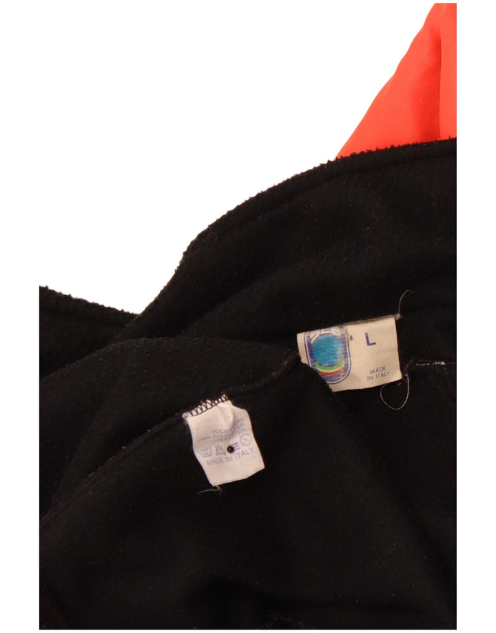 Męska kurtka bomberka VINTAGE UK 40, duża, pomarańczowa, poliestrowa z blokami kolorów