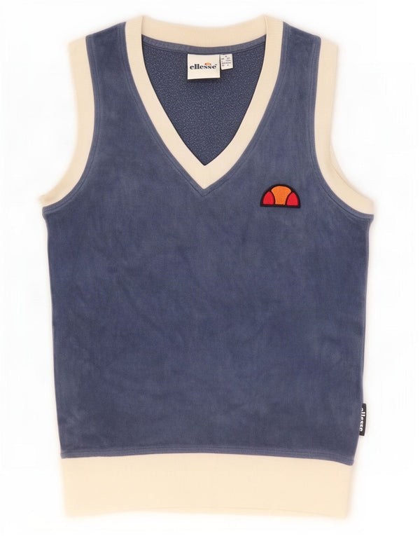 Ellesse Damska bluza bez rękawów Jumper UK 8 Small Navy Blue