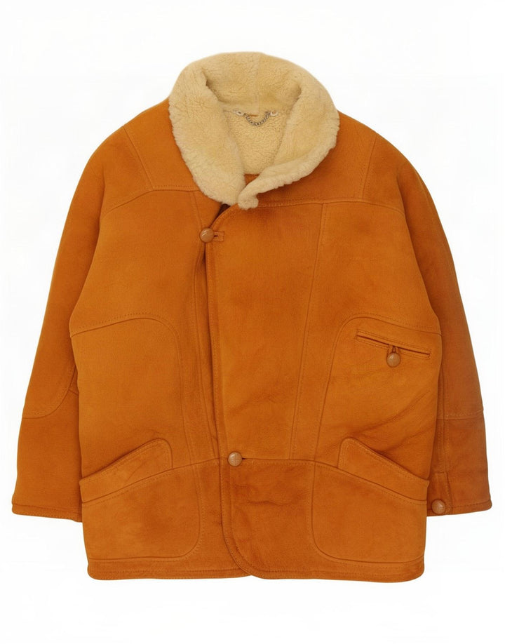 Vintage męska kurtka shearling IT 50 Large Beige