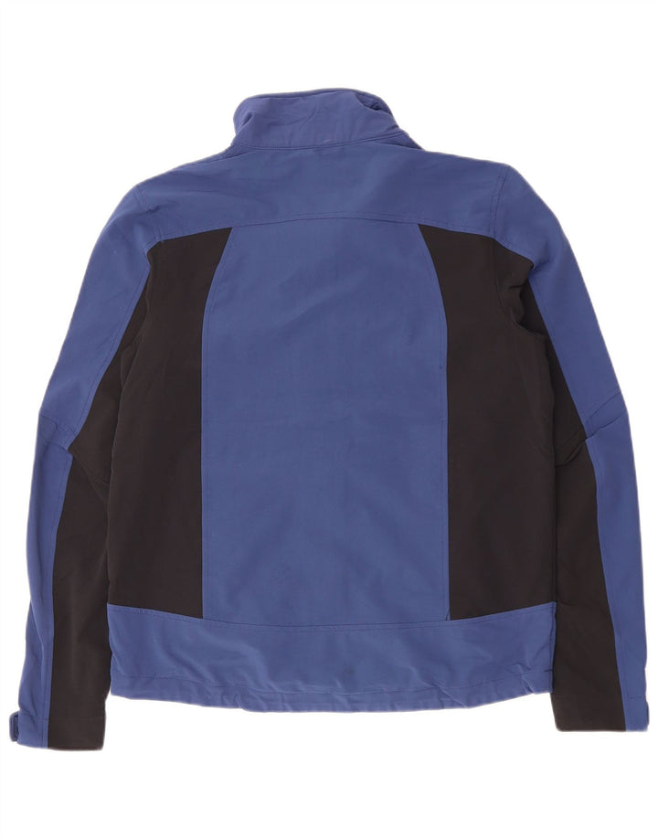 Męska kurtka wiatrówka L.L.BEAN UK 36, mały granatowy nylon z blokami kolorów