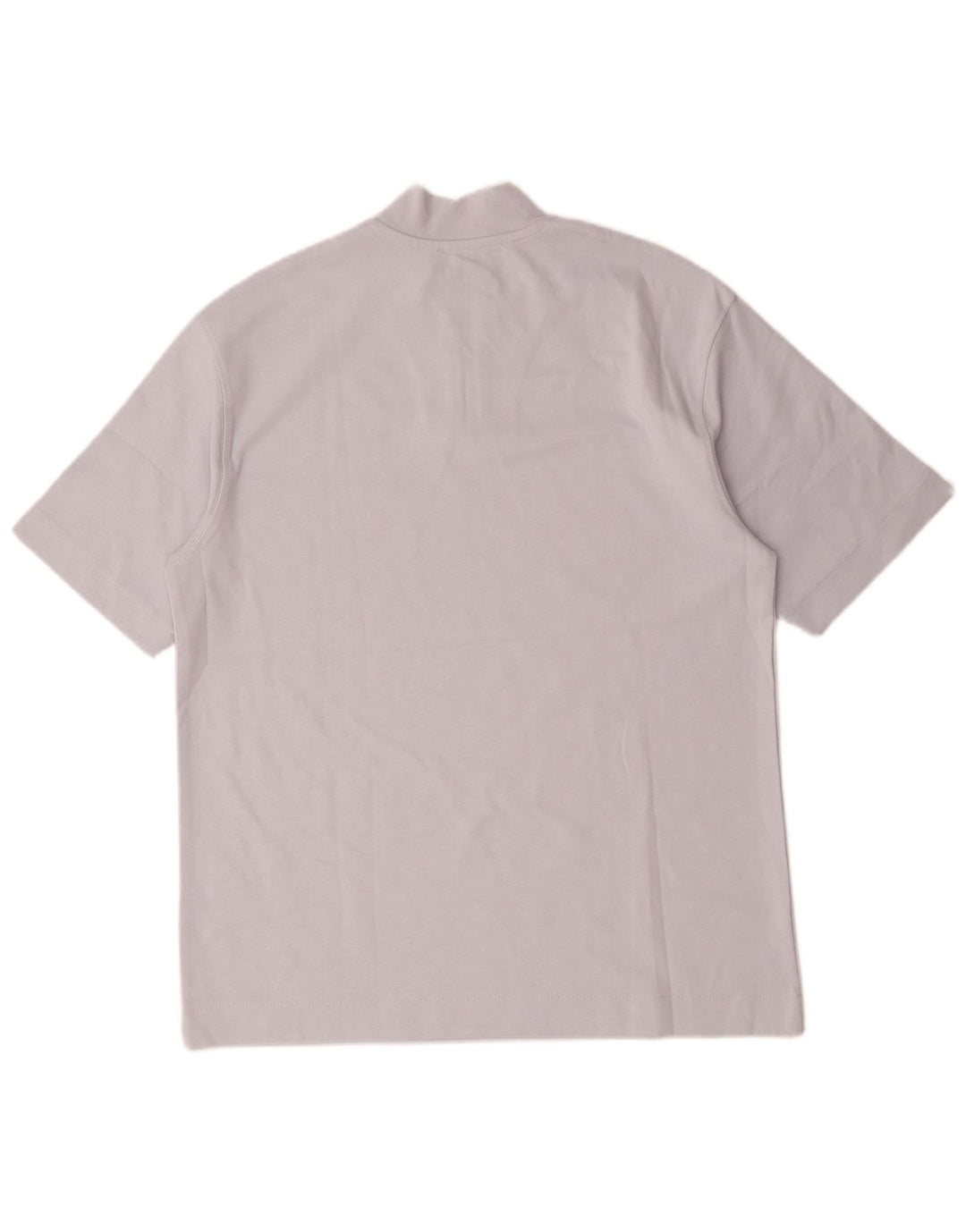 Męski T-shirt Zara z zamkiem błyskawicznym, bawełniany kolor średni niebieski