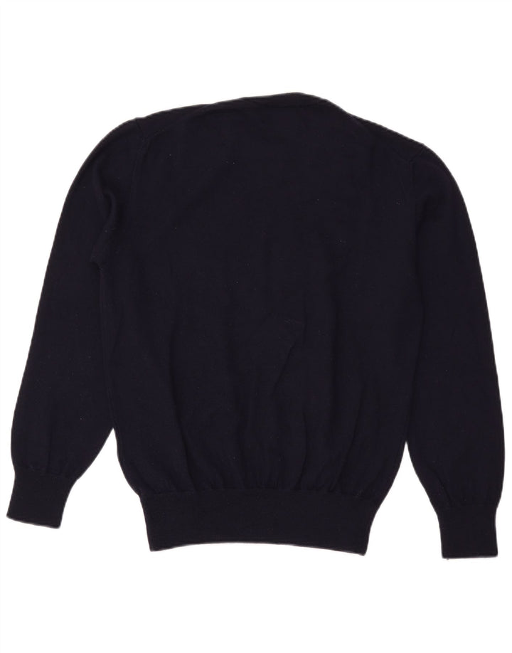 Refrigiwear Męski sweter z okrągłym dekoltem XL Granatowa wełna
