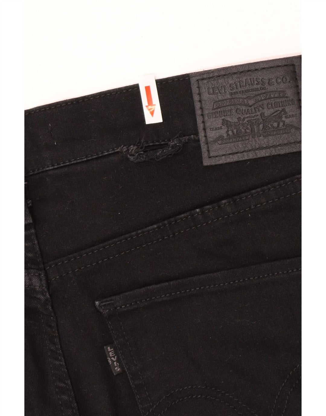 Damskie jeansy Jegging Levi's W32 L32 Czarna bawełna