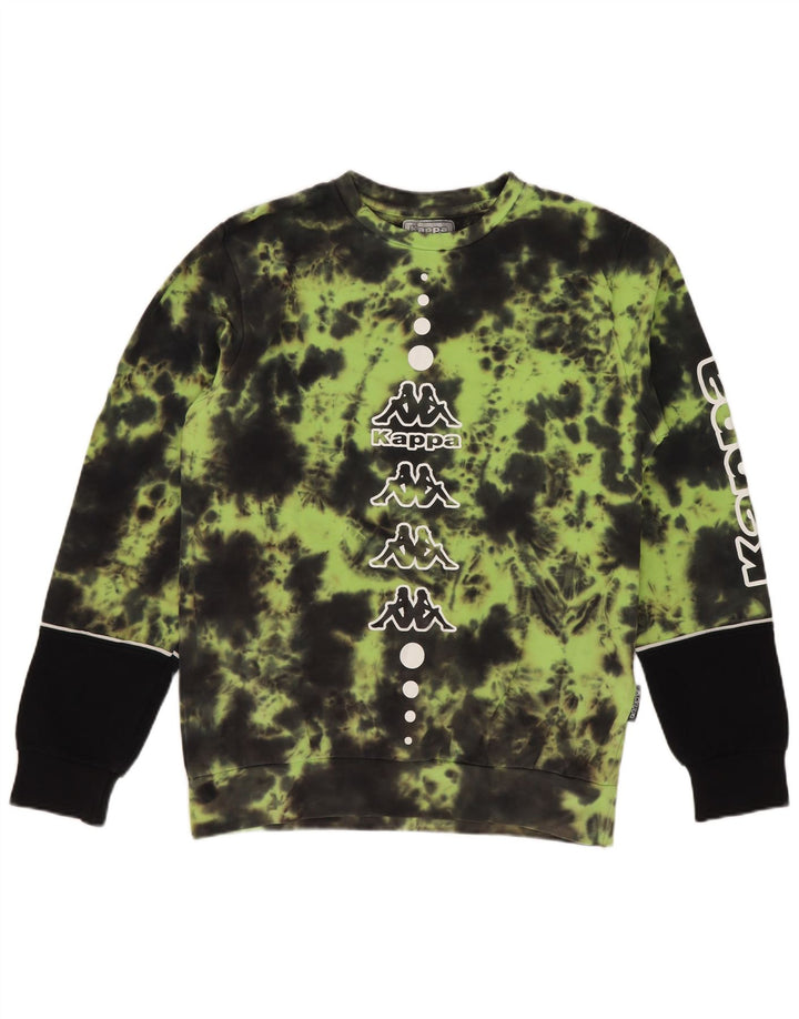 Chłopięcy sweter z grafiką Kappa 11-12 lat, zielony Tie Dye