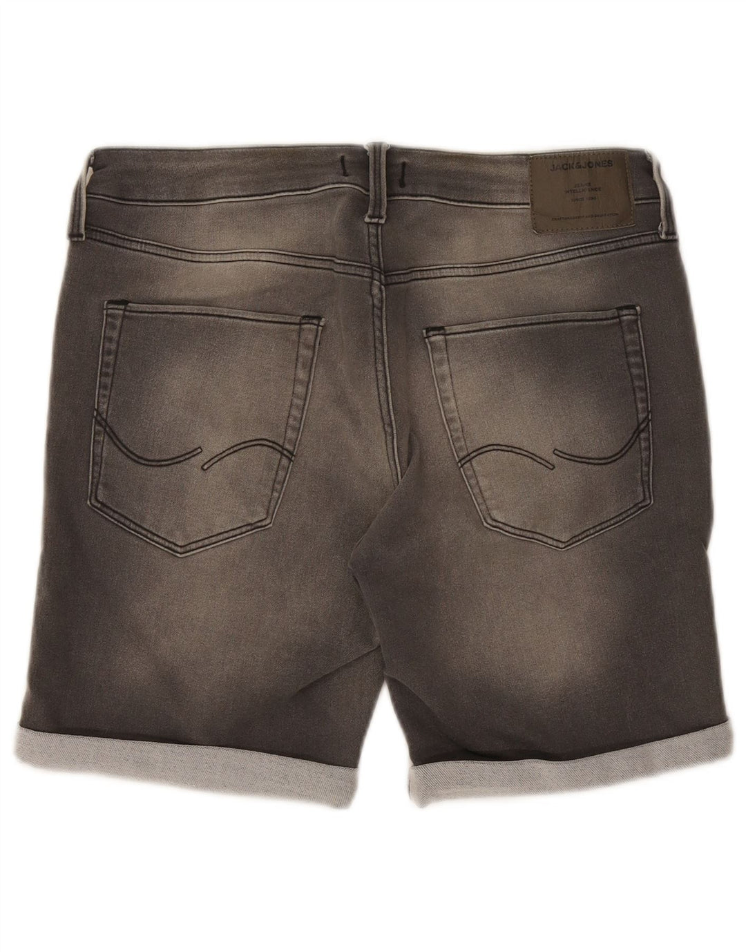 Męskie spodenki jeansowe Jack & Jones XL W38, szare, bawełniane
