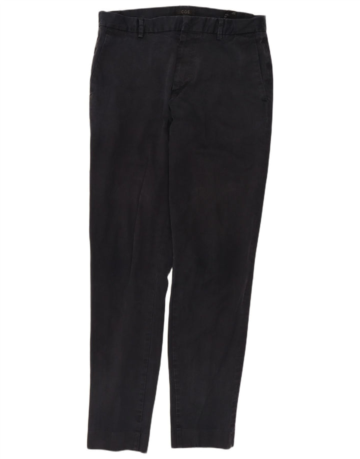 COS Męskie spodnie chino typu slim EU 48 Medium W30 L31 Granatowa bawełna