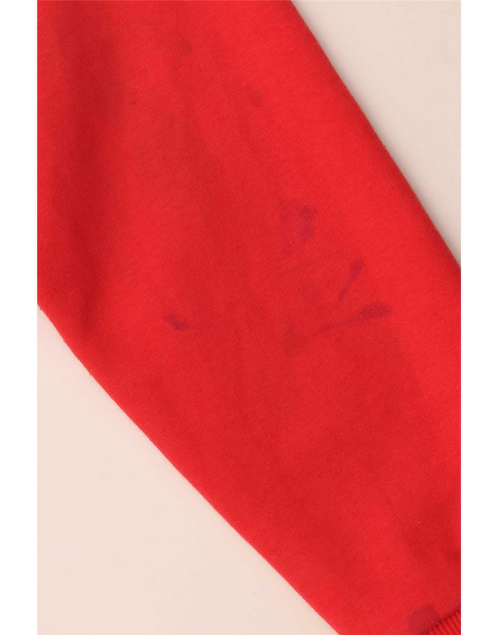 Męska bluza z grafiką New Balance, średnio czerwona, bawełniana