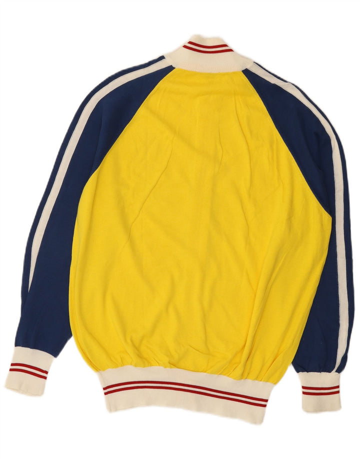 Męski sweter rozpinany Sutor Mantellassi Średni żółty, bawełniany blok kolorów