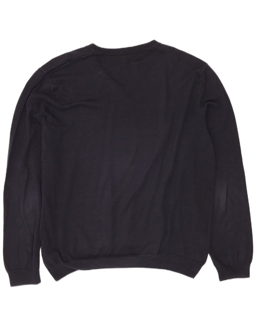 Męski sweter z dekoltem w kształcie litery V HUGO BOSS XL, granatowy, bawełniany