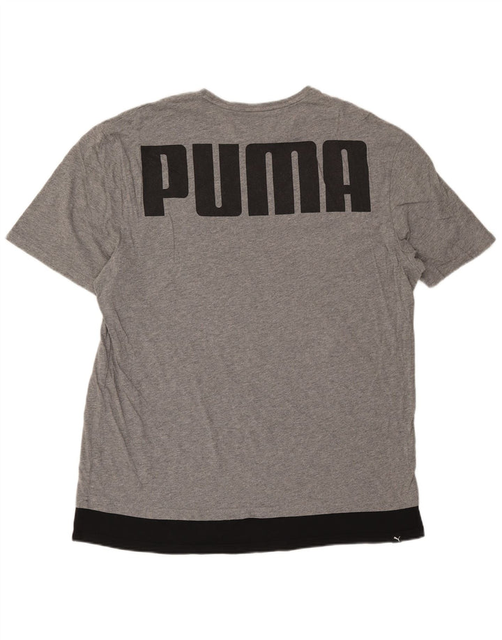 Męski T-shirt z grafiką Puma, XL, szary