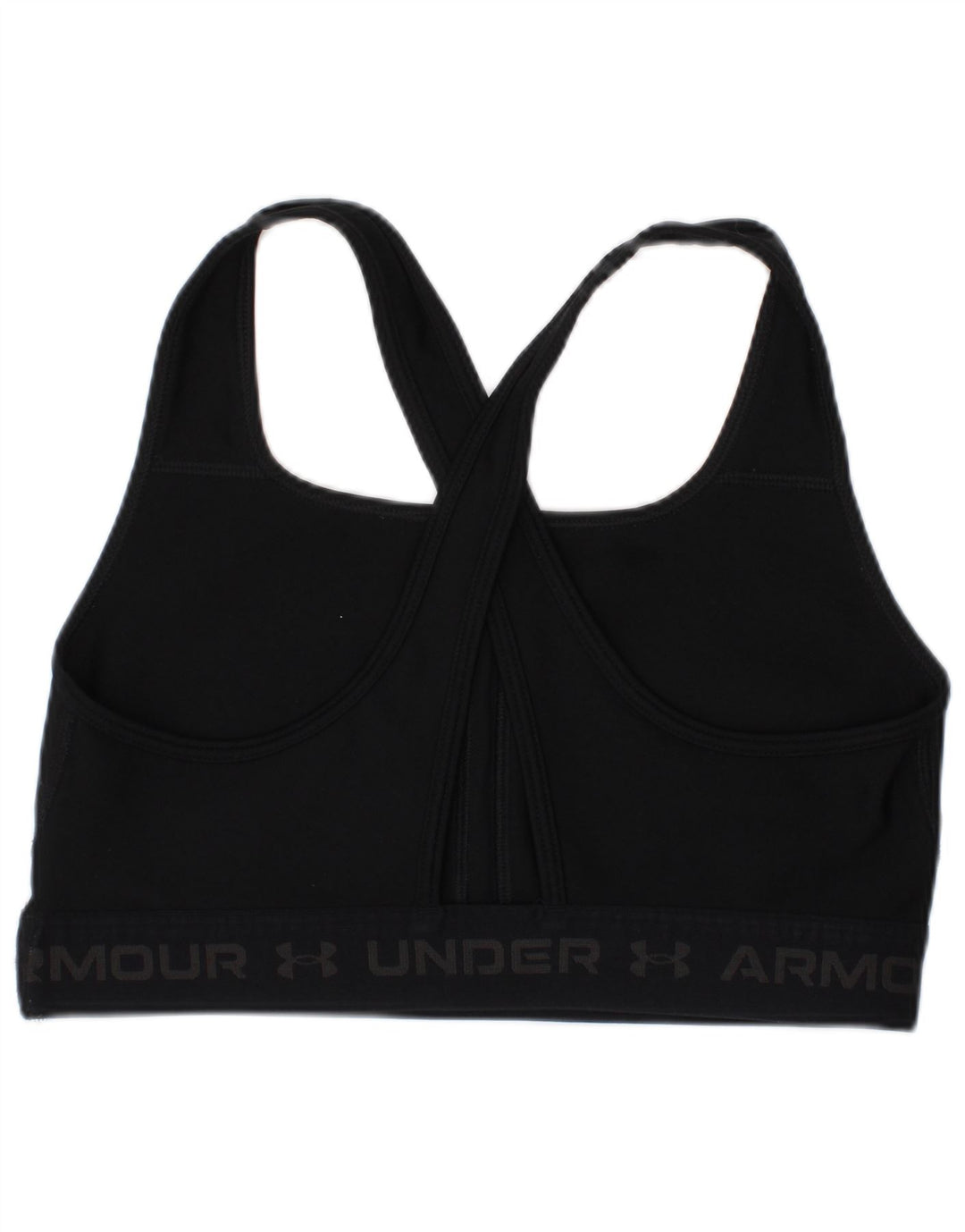 Damski top sportowy biustonosza Under Armour Compression Graphic, średni czarny sportowy