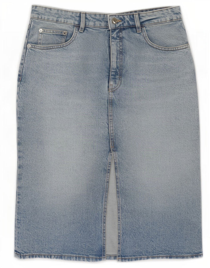 Spódnica jeansowa damska Zara, duża, W30, niebieska