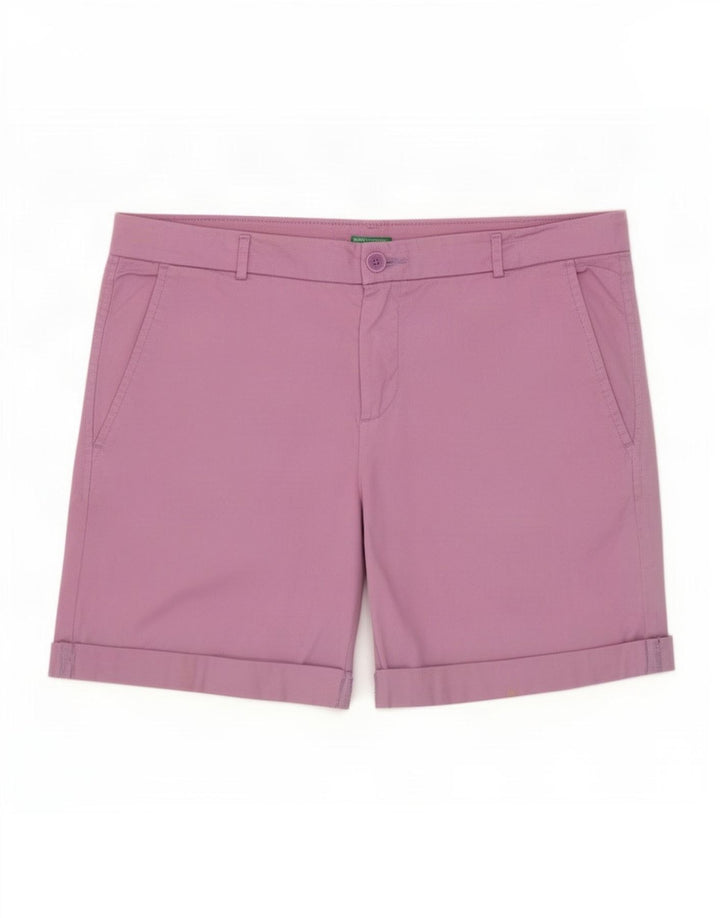 Damskie spodenki Chino Benetton IT 44 Medium W34 Fioletowe