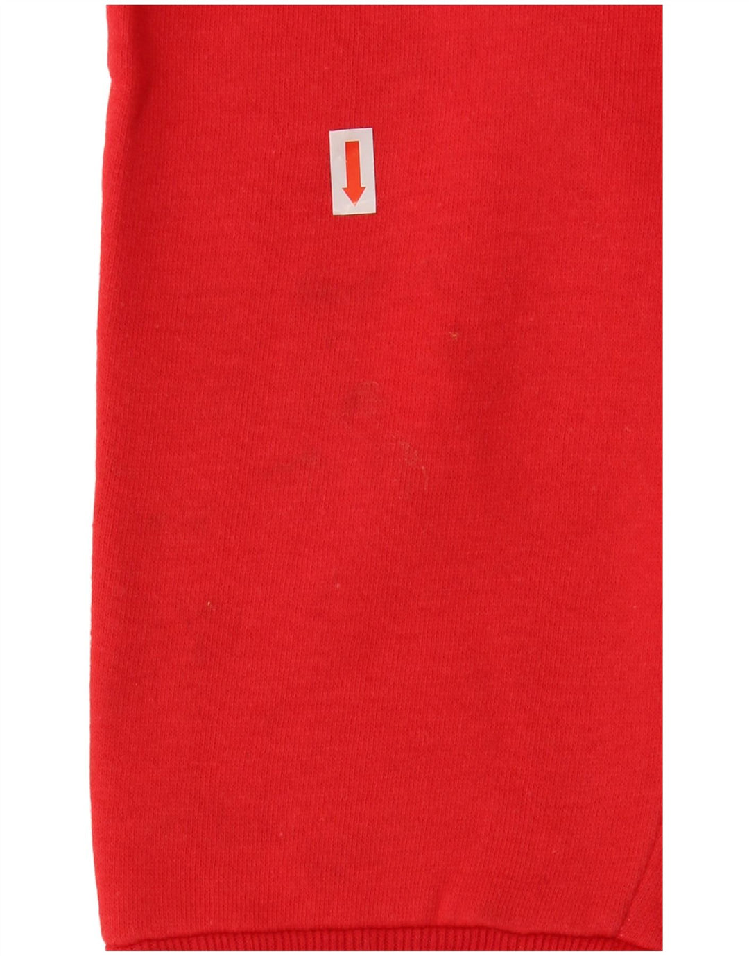 Damska bluza z kapturem w stylu vintage, zapinana na guziki, UK 18 XL, czerwona bawełna