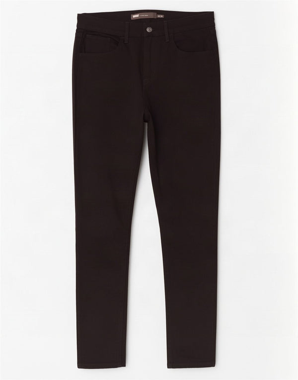 Damskie jeansy Levi's Skinny z wysokim stanem W30 L30, czarna bawełna