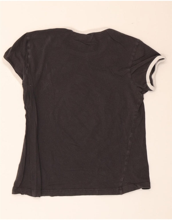 Adidas Womens Graphic T-Shirt Top UK 8/10 Small Grey Cotton
