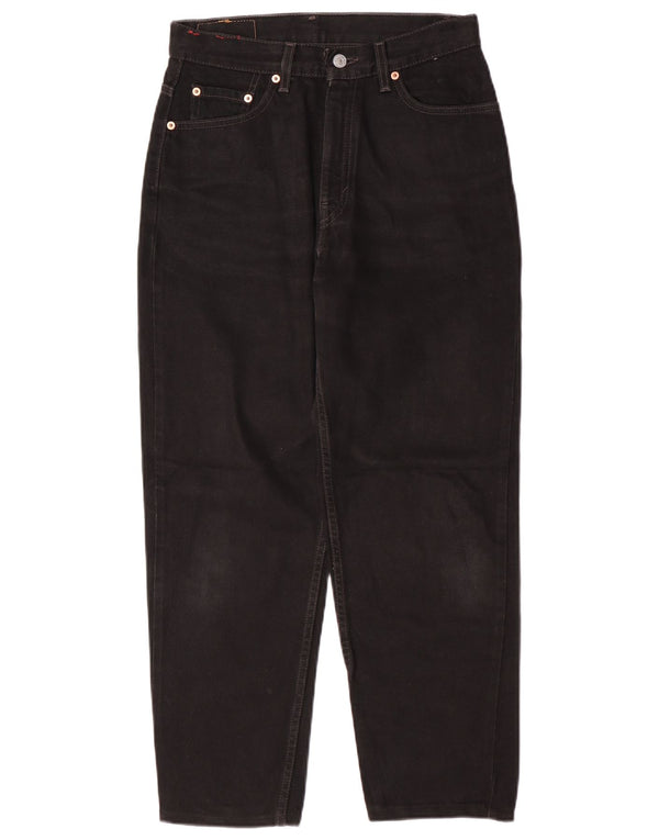 Damskie jeansy Levi's 512 z wysokim stanem, proste, US 8, średnie W28 L26, czarne