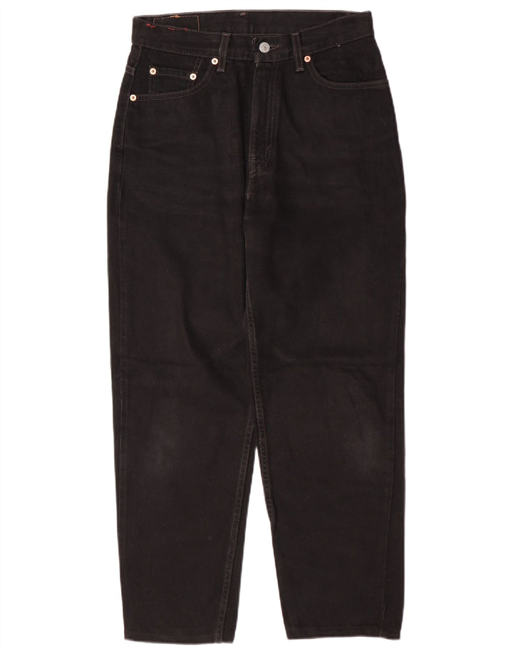 Damskie jeansy Levi's 512 z wysokim stanem, proste, US 8, średnie W28 L26, czarne