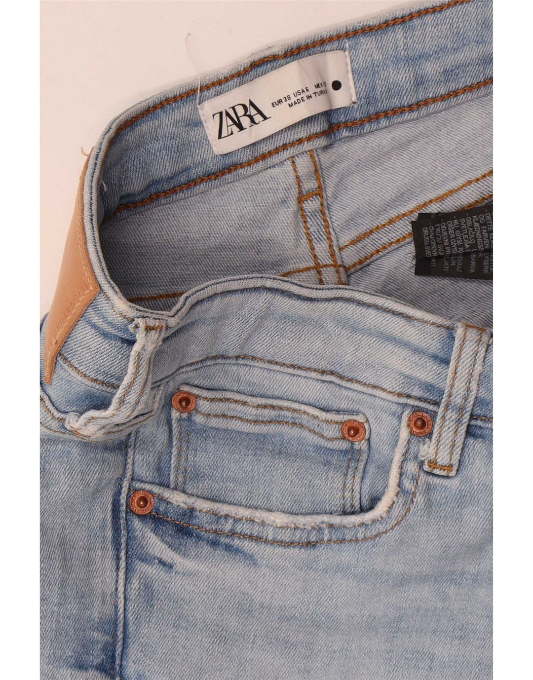 Dżinsy damskie Zara EU 38 Small W28 L27 Niebieskie bawełniane