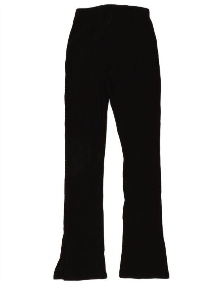 Spodnie damskie Zara Flare, małe, W26 L30, czarne, poliestrowe