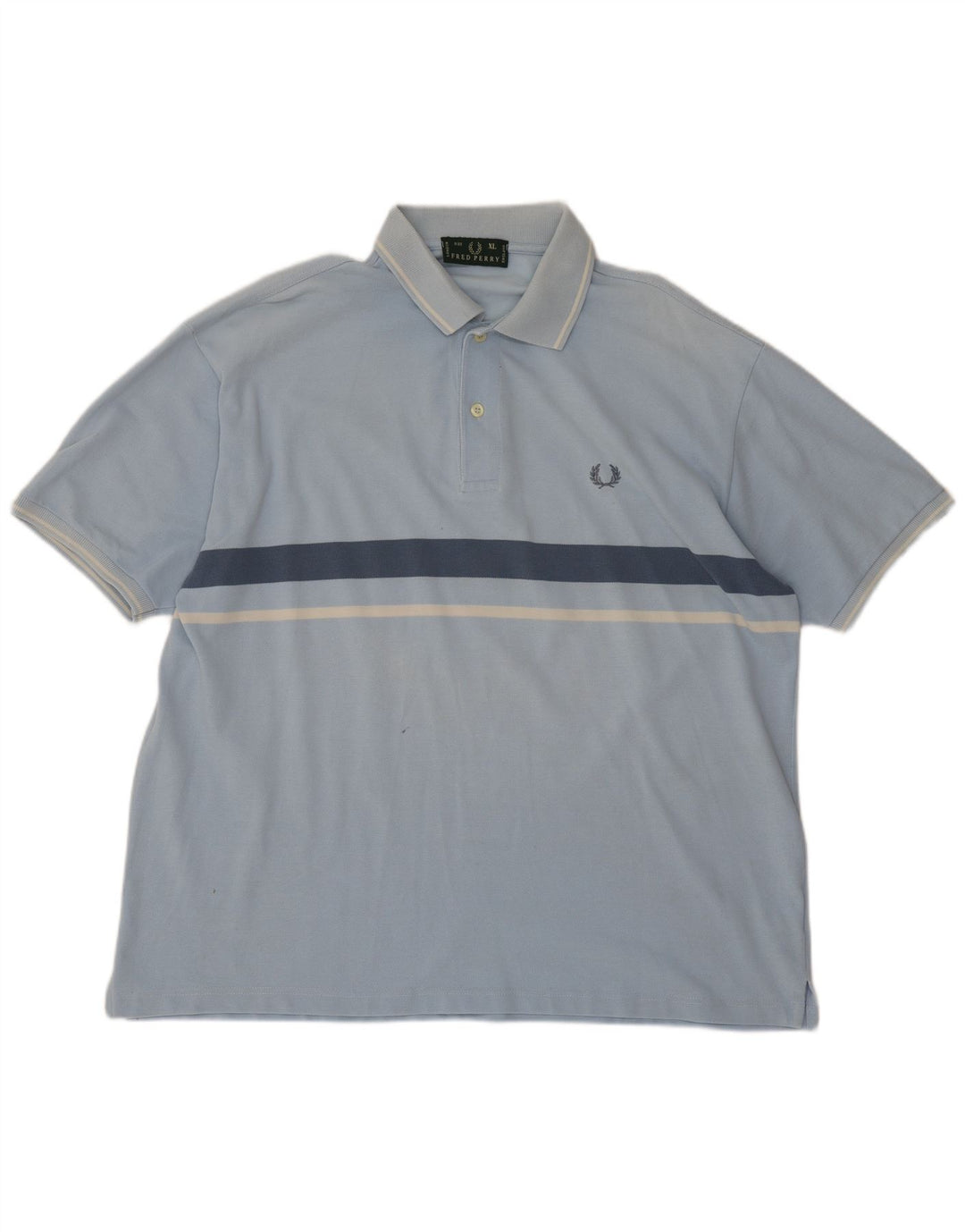Męska koszulka polo Fred Perry XL, bawełniana w niebieskie paski