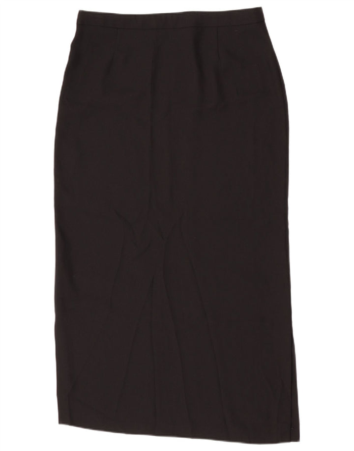 Vintage damska spódnica midi W30 średnia czerń