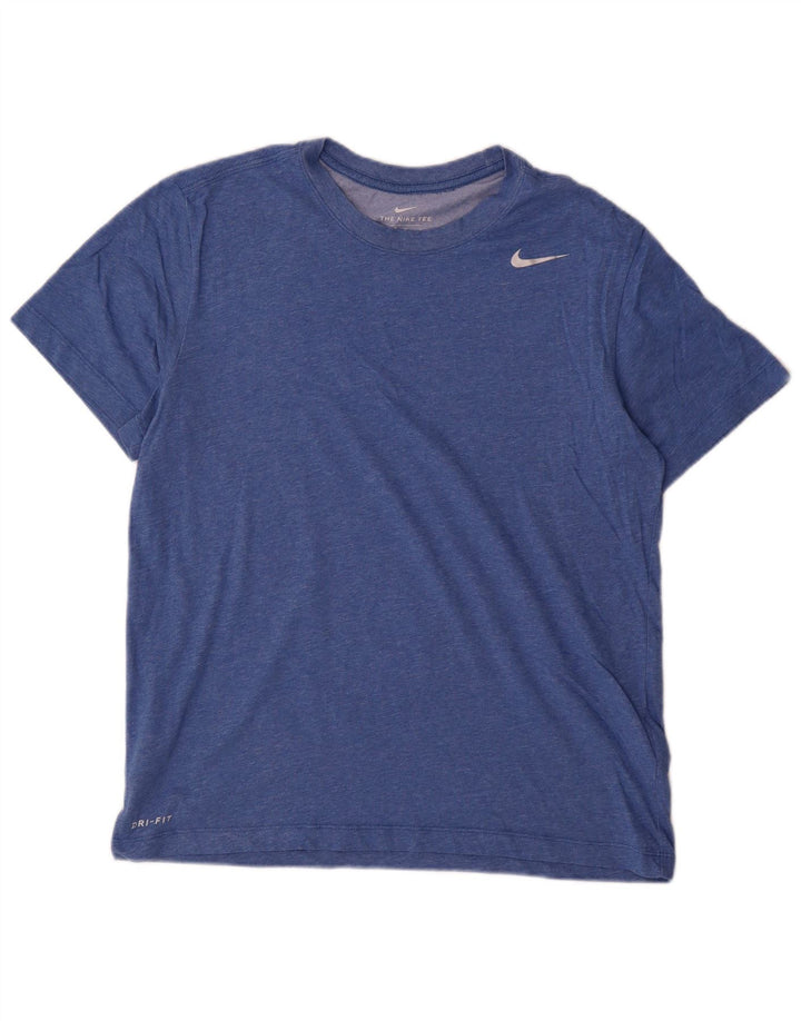 Męska koszulka t-shirt Nike Dri Fit, bawełniana, w kolorze średniego błękitu