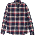 Koszula flanelowa męska Jack & Jones XS, bawełniana w granatową kratkę