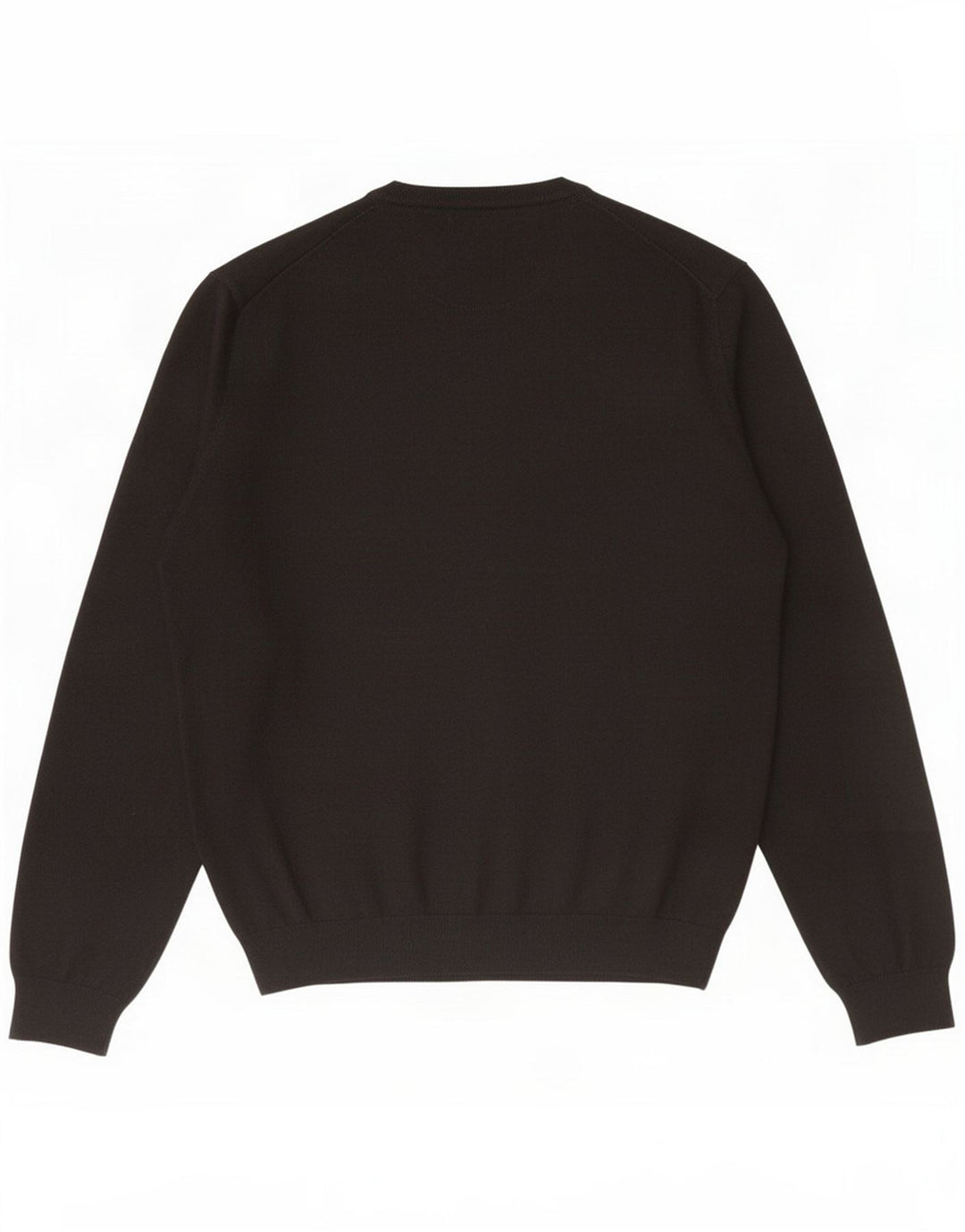 Męski sweter z dekoltem w kształcie litery V, duży, czarny, kaszmirowy Massimo Dutti