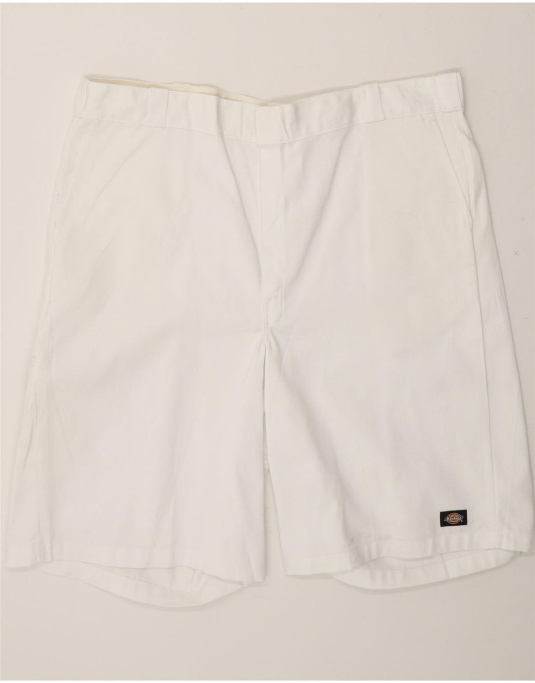 DICKIES Mens Loose Fit Cargo Shorts W44 2XL White Polyester Vintage Dickies and Second-Hand Dickies from Messina Hembry 