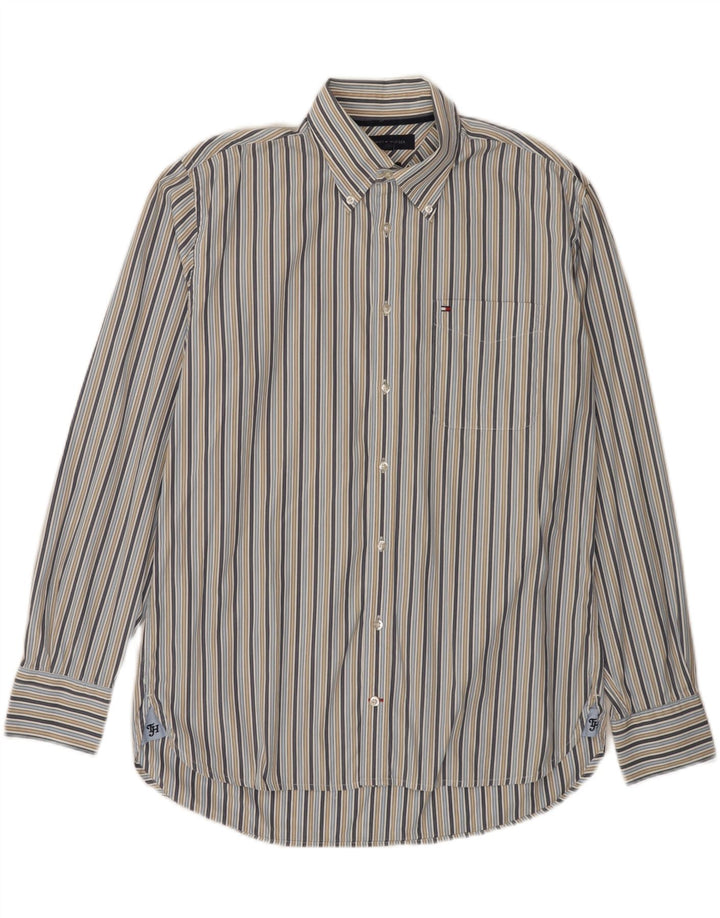 Koszula męska TOMMY HILFIGER, duża, bawełniana w kolorowe paski